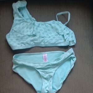 Justice Mint Green Kids Swimwear Set